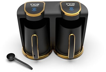 İnca IKM-02 Türkische Kaffeemaschine Automatisch | Türk Kahve Makinesi | 500ml (1-8 Tassen) | 800W | Überlaufschutz & Trockengehschutz | Edelstahlheizplatte | Modernes Design | Für Perfekten Mokka