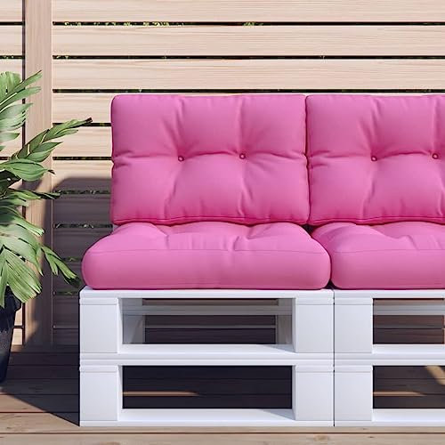 Rantry Coussin de Palette Extérieur Confortable - Rose, Imperméable, 50x40x12 cm