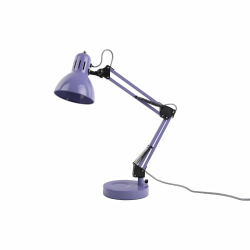 Leitmotiv Tischlampe Funky Hobby - Violett - Ø15cm - Rund - Eisen - Tischleuchte Wohnzimmer & Schlafzimmer - Tischlampen modern