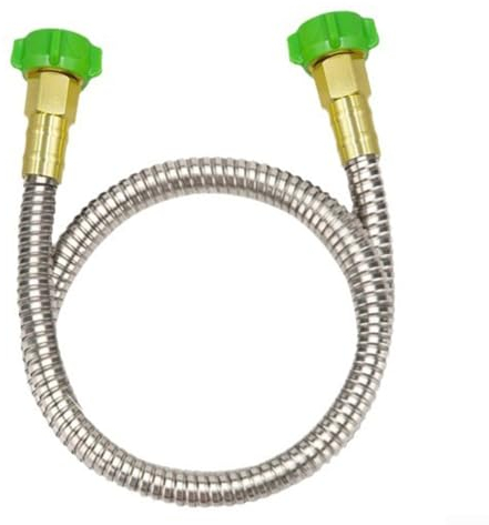 304 Stainless Steel Metal Hose Connector Washing Machine Inlet Pipe with 2 Washers for Washing Machine and Dishwasher(6FT)