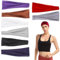 8 Farben Stirnband Damen Sport, Elastisch Baumwolle Breit Haarreifen Haarband Damen Atmungsaktives Schweißband für Sport Laufen Yoga Fahrrad Fitness