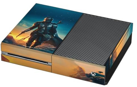 DeinDesign Autocollant Compatible avec Microsoft Xbox One Sticker Film Autocollant Star Wars The Mandalorian Coucher du Soleil