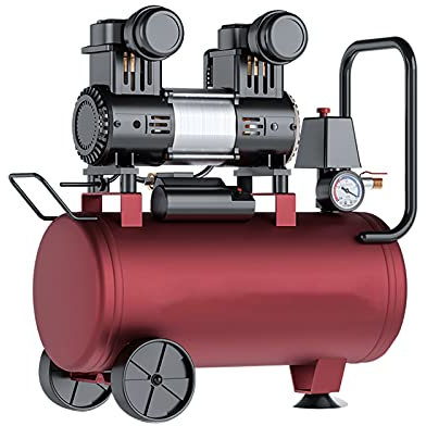 Compressore d'aria senza olio, portatile, silenzioso, per verniciatura a spruzzo odontoiatria, strumento pneumatico per officina, ideale per fai da te e uso professionale