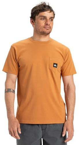 Quiksilver Herren Salt Water Pocket Ss Tee T-Shirt, Bran, M