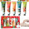 Allony Handcreme Mini Weihnachten, 5 * 30g Handcreme Set Weihnachten, Handcreme Set Mini, Weihnachtshandcreme Handcreme für Sehr Trockene Hände, Kleine Weihnachtsgeschenke Familie und Freunde
