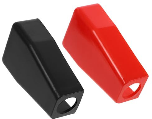 ULTECHNOVO Batteriepolabdeckungen 2 Stück Isolierende Batteriepolkappen Für Autos Und Boote Schwarzes Und Rotes Schutz Vor Kurzschlüssen Langlebige Kunststoffabdeckung Für Batterieklemmen