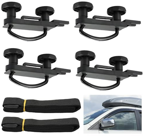 VBGURR Roof Box Accessories Roof Box U Bolts Fitting Kit Car Accessories for Roof Boxes Installation Car Roof Box Set Accessories