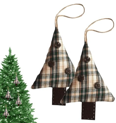 Wpsagek Adornos de Tela para árbol de Navidad, Divertido Colgante de Pared, 2 Adornos de Coche, decoración de árbol de Navidad, Colgante de Bolsa, Decoraciones de Navidad