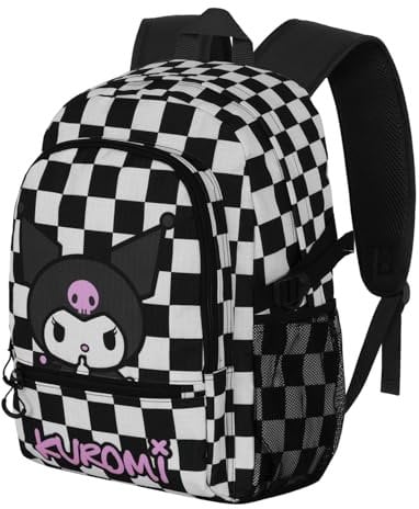 Karactermania Sanrio Kuromi B and W-Zaino Fight FAN 2.2, Nero, 31 x 44 cm, Capacità 24 L