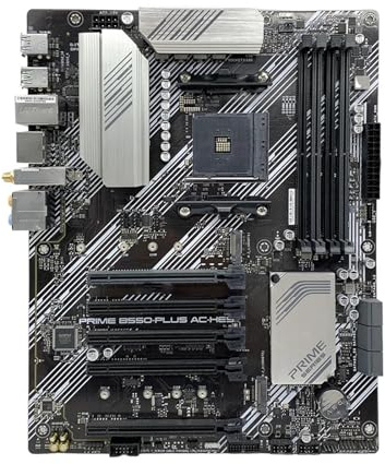 Compatibilità Fit For ASUS PRIME B550-PLUS AC-HES B550 AM4 for Ryzen 5/7/9 5600X 5800X 5900X CPU DDR4 HDMI M.2 ATX placa base for giochi