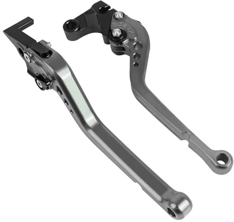 Bremse Kupplungshebel Kupplungs- Und Bremshebel Für Yamaha XJ6 FZ6R XJ 6 FZ 6R 2009–2020, CNC-gefräst, Links/rechts Griff Bremshebel Motorrad(Titan,Lang)