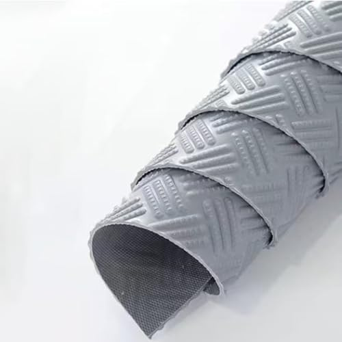 Pavimentazione in gomma per garage Tappetino in gomma for pavimento garage in PVC 90x(150-1200) cm Grigio(90x180cm)