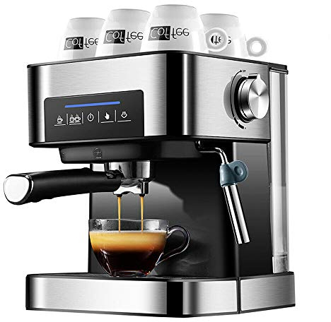 YUEWO Espresso Machine 20 Bar,Cappuccino Coffee Machine, 850W Coffee Maker with Milk Frothing Arm for Home Office School