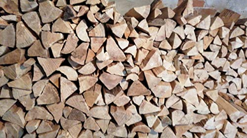 Wohltuer Brennholz Kaminholz Grillholz 100 Kg ofenfertig gespalten in 25 cm Scheiten kammergetrocknet