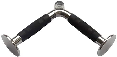 MuscleForge® Triceps Attachment, V-bar Handle for Cable Pulley, Cable Machine, Triceps Bar, Cable Attachment for Arm Bodybuilding and Fitness