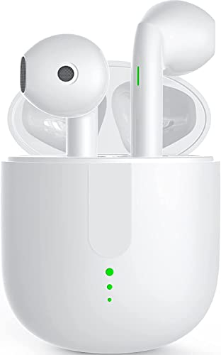 Maxjoy2 Bluetooth Kopfhörer Kabellos in Ear, 5.3 HiFi Stereoklang Sport Noise Cancelling Kopfhörer Bluetooth, Ipx7 Wasserdicht Touch Control Mit Mikrofon,ladebox USB-c Schnellladung (Weiß)