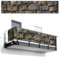 MuchoWow© Balkon Sichtschutz Einseitig 110x500 cm Groß PVC Terrassen Garten Windschutz ohne Bohren Wetterfest für Zaun Terrasse Sichtschutzmatte Outdoor Deko Steine - Steinoptik - Grau - Braun