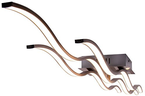 Design 40 Watt LED Decken Lampe Gästezimmer Wellen Leuchte geschwungen Leuchten Direkt 15167-55