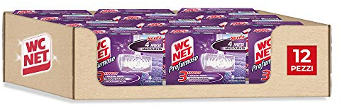 Wc Net Lot de 4 tablettes solides parfumées Lavande 1632 ml