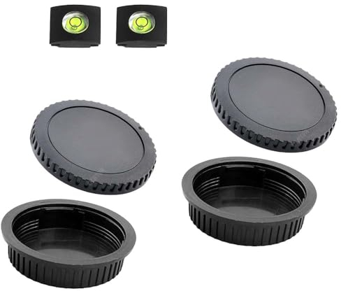 Cache Bouchon Boîtier + Arrière pour Objectif Monture Canon EOS EF EF-S pour Canon 4000D 2000D 1300D 800D 760D 750D 600D 250D 200D, EOS 90D 80D 77D 70D,5D Mark IV/III/II, 6D Mark II/I, 7D Mark II