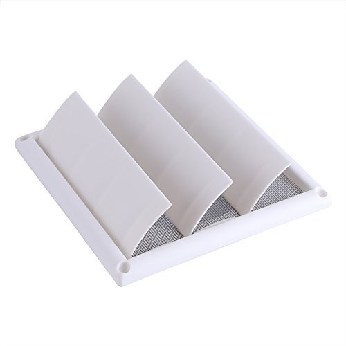 Griglie per Prese d'Aria Griglia Filtro da Parete a soffitto Bianco Presa d'Aria in Materiale plastico Ventilazione Quadrata Griglia di aerazione(20 x 20 cm)