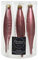 Christbaumschmuck Glas Oliven 15cm x 6 Stück Anhänger Figuren samtpink