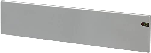 ADAX NEO NL - Elektroheizkörper - 1200W, Silber | Thermostat mit Zeitschaltuhr, Wochenmodus | Heizung Elektrisch | Wandkonvektor | Elektroheizung Wandmontage | Heizkörper Elektrisch, 200mm, KDT | IP20