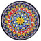 Grabado y Cerámica Española Platos Decorativos para Pared, Pintados a Mano con la técnica de la Cuerda Seca. Cerámica Andaluza 25 cm.52502