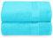 GLAMBURG Baumwolle 2er-Pack Oversized Badetuch-Set 70 x 140 cm, große Badetücher, Ultra saugfähig, kompakt, schnell trocknendes und leichtes Handtuch — Türkis Blau