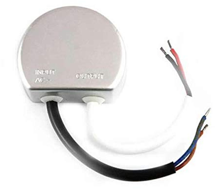 LED Trafo 25W rund Rundnetzteil 12V/DC Wasserfest IP67 Unterputzdose