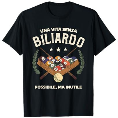 Citazione Sport Biliardo Divertente Per Giocatore Biliardo Maglietta