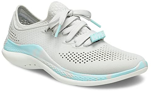 Crocs Herren LiteRide 360 Marbled Pacer Schuh, Pearl White/Multi, 34/35 EU