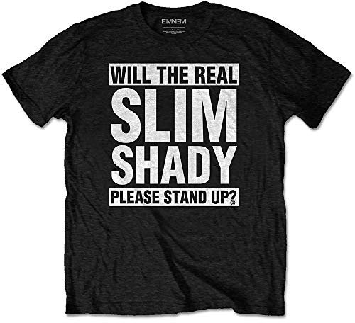 Rock Off Eminem The Real Slim Shady Ufficiale Uomo Maglietta Unisex (Large)