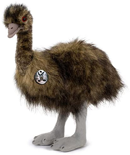 Emu Kuscheltier Vogel Laufvogel stehend Premium Plüschtier Strauß LOTTE - Kuscheltiere*biz