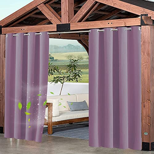 XUIAQZW Rideaux Imperméable d'extérieur, Rideau Occultant Isolant Thermiques pour Pergola,90x180(BxH) cm Cabanon Jardin Exterieur, Gazebo, Porche Terrasse Pavillon (1 Panneaux)