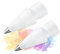 Stylo Réaliste Comme des Pointes de Crayon à Pointe Fine compatibles avec Apple Pencil 2ème 1ère Génération, Lot de 2 Pointes en Métal Paperfeel Ipad Pro Pour Artistes, Preneurs de Notes,Blanc