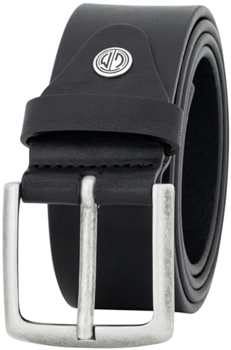 LINDENMANN Leder-Gürtel Herren 40 mm Vollrind schwarz