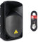 Behringer EUROLIVE B112D Active 2-Way 12 PA Speaker System with Wireless Option and Integrated Mixer & Unbalanced Male XLR to Jack lead for linking your guitar to a DI box, effects