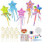 Lot de 12 baguettes magiques en bois pour enfants et filles,Baguette magique pour enfants,Cadeau de fête d'anniversaire d'enfant,Baguettes magiques en bois pour peindre et bricoler