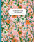 Composition Notebook College Ruled - Liberty London Inspired Orange & Green Floral: Preppy Aesthetic | High School Students & College Students