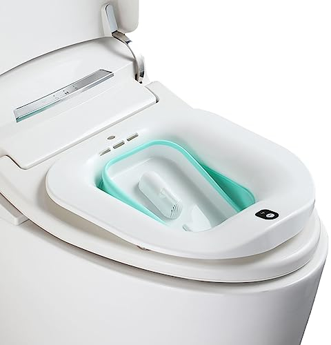 Elektrisches Sitzbad für Hämorrhoiden, faltbares Becken für die Postpartale Pflege, Sitzbadewanne zur Beruhigung und Reinigung von Vagina und Analhämorrhoiden sowie zur Behandlung des Perineums bei