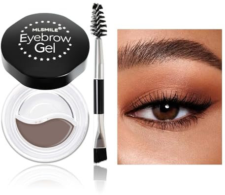 Qwesure Xixi Natural tridimensional cejas, resistente al agua, color de larga duración, delineador de ojos, crema para tinte de cejas (3gris)