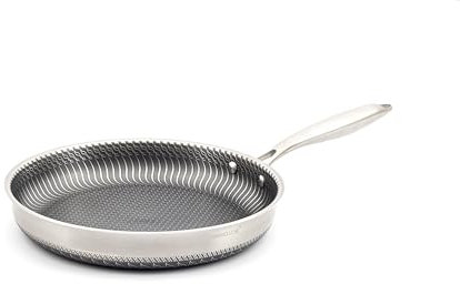 Hanseküche Antihaftbeschichtete Pfanne mit kühlbleibendem Griff, spülmaschinen- und ofenfest, induktionsgeeignet und kompatibel mit allen Herdarten, Profi Bratpfanne mit drei Schichten (28 cm)