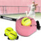 BOOSTEADY Tennis Trainer Set mit Metallbasis - Professionelles Trainingsgerät mit 3 Bällen & 4m Seil für Einzeltraining (Erwachsene/Anfänger) - Garten, Park, Plat - Schwarz/Blau/Grün/Rosa
