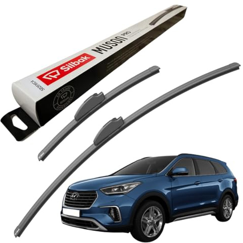Silbak Windscreen Wipers, for HYUNDAI GRAND SANTA FE (2013 ONWARDS) Front Wiper Blades, 650mm/350mm