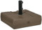 Outsunny Base de sombrilla de jardín rellenable con asa incorporada y Pico Lateral, Base de sombrilla de HDPE, para mástiles de sombrilla de Ø28/38/48 mm, 49x49x36,5 cm, marrón