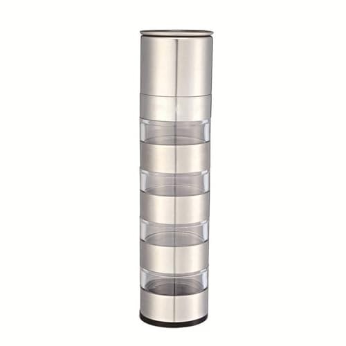 Tmboryuu Spices Container Condiment Organizers Stackable Spices Box Spices Tower Clear Seasoning Bottle Spices Jar For Kitchen