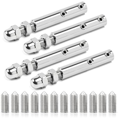 4 Piezas Tensores de Alambre, Tensor Cuerda Tendedero acero inoxidable para Cable de Alambre de 6 mm a 4 mm, Tensor Cable Acero Terminal de Tensión para Fijación