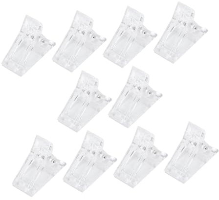 HONITANO 10pcs Nail Mold Clip Manicure Retaining Clamps for Nail Art Shaping for Technician Accessories and Diy