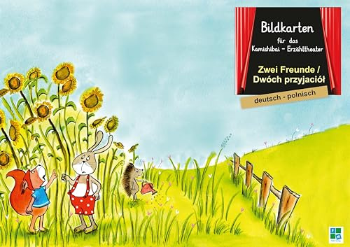 Zwei Freunde: Bildkarten für das Kamishibai-Theater DINA 3 in deutsch/polnisch